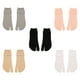 thumbnail image 2 of 5 pares de calcetines con punta de terciopelo Color de verano fino Estilo Medias medias Calcetines deslizantes Calcetines con chanclas para mujeres y hombres (negro + blanco + gris + rosa + color de, 2 of 4