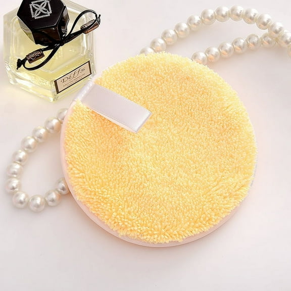 Nvzi-c Reusable Makeup Remover Pads -10pcs Reusable Makeup Remover Cloths - Reusable Face Pads, Makeup Eraser for All Skin Types - Washable Microfiber Makeup Remover Face Cloths,Yellow，A01