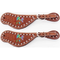 Horse Western Riding Cowboy Boots Leather Spur Straps Tack  7465