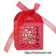 thumbnail image 5 of Cajas de regalo Injueey 50 piezas soporte para paquete de galletas Chocolate decorativas Rojo, 5 of 6