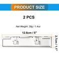 thumbnail image 4 of 2 Pcs Silver Tone Aluminum Memory Heatsink Shim Cooler Cooling Fins Memory Heat Spreader for DDR SDR RAM, 4 of 7