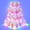 Colorful, variant on 4 Tier Cupcake Stand with LED String Light, Cupcake Display Stand, Square Cupcake Tower Holder, Cup Cake Stand for Birthday, Wedding, Shower, Party