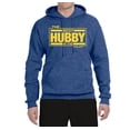 thumbnail image 2 of Wild Bobby,The Best Hubby in The Galaxy, Father's Day, Unisex Graphic Hoodie Sweatshirt, Vintage Heather Blue, 3XL, 2 of 3