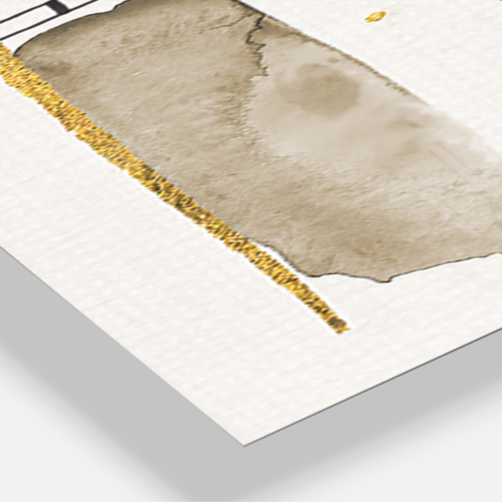 Designart 'Golden Birch Forest VI' Traditional wall clock