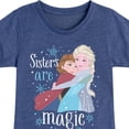 thumbnail image 3 of Frozen - Winter - Sisters Are Magic - Toddler & Youth Girls Short Sleeve Graphic T-Shirt, 3 of 5