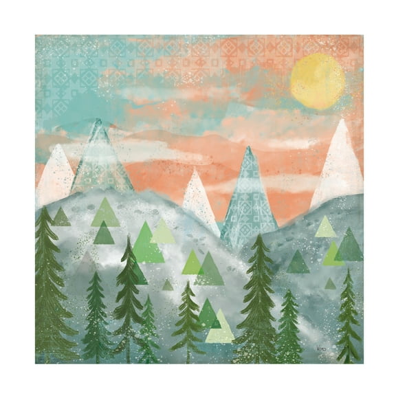 Veronique Charron 'Woodland Forest VII No Words' Canvas Art