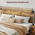 thumbnail image 6 of WhizMax King Bed Frame, King Size Bed Frame with Wood Headboard, King Platform Bed Frame with Metal Legs, Noise Free, No Box Spring Needed, Easy Assembly-Rustic Brown, 6 of 7