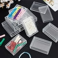 thumbnail image 4 of 12 cajas de almacenamiento de acrílico con tapa, 3,9 x 2,4 x 1,2 pulgadas, rectangulares, vitrinas de plástico transparente., 4 of 5