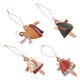 thumbnail image 2 of 4 PCS Christmas Metal Dancing Angel Pendants Ornaments for Home Party, 2 of 5