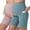 Blue+Pink, variant on BadPiggies Women's Maternity Yoga Shorts Bike Shorts Over The Belly Bump Workout Running Active Athletic Short Pants with Pockets, 2-Pack