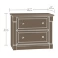 thumbnail image 4 of Bowery Hill 2 Drawer Wood Lateral File Cabinet in Select Cherry, 4 of 4