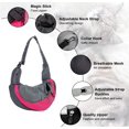 thumbnail image 2 of Bolsa transportadora para perros, bolso de hombro ajustable para gatos y cachorros, bolsa de viaje para mascotas pequeñas, bolso de mano para perros con bolsillo de malla transpirable, transportín por, 2 of 5
