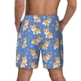 thumbnail image 4 of Goofa Corgi Printed Men's Swim Trunks Board Shorts Quick Dry Mens Swimming Trunks with Compression Liner,Breathable Fit Hawaii Beach Shorts-Large, 4 of 9