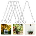 thumbnail image 2 of 10 cadenas colgantes de metal con ganchos para carteles, comederos para pájaros, cadenas decorativas para cuadros., 2 of 3