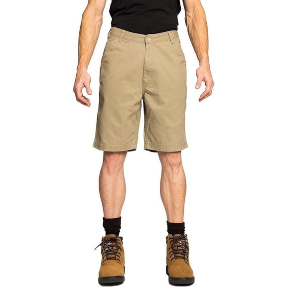 FULL BLUE Cell Phone Pocket Twill Shorts, Regular Fit, Khaki, Size 36