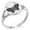Silver, variant on Stainless Steel Kawari Kocho Butterfly Kamon Crest Minimalist Oval Top Polished Statement Signet Ring