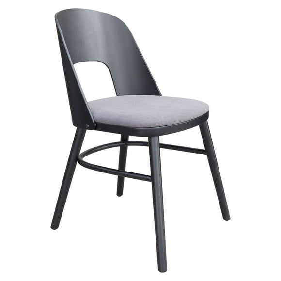 ZUO Iago Dining Chair (Set of 2) Gray & Black