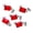 Red, variant on 5pcs Eye catching Rectangular Nail Ornaments DIY Art Decoration Make a Statement