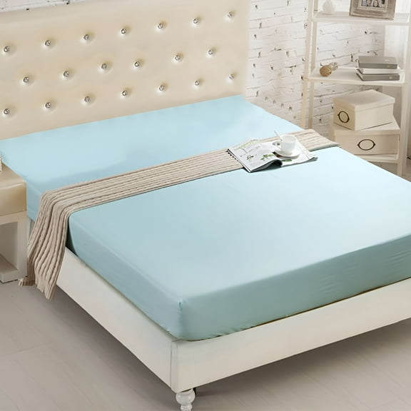 AUQ 1 Piece Fitted Sheet King Premium Hotel Quality 1800 Collection Bedding Fitted Sheet Deep Pocket up to 12 in,Wrinkle and Fade Resistant,Red