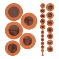 thumbnail image 4 of 25pcs Leather Saxophone Pad Repair Kit Alto Saxophone Sound Hole Pads Sound Hole Cushions Sax Sound Hole Pad Musical Instrument Part, 4 of 9