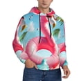 thumbnail image 2 of Daiia Tropical Flamingo Pool Float for Men's Fashion Hoodies & Sweatshirts with Kangaroo Pocket Hooded Sweatshirt Breathable & Moisture Wicking-Small, 2 of 7