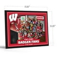 thumbnail image 4 of YouTheFan NCAA Wisconsin Badgers Purebred Fans Wall Art, 4 of 4