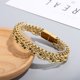 thumbnail image 4 of Brazalete de acero Sonducket doble capa color dorado, 4 of 6
