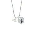 thumbnail image 2 of Delight Jewelry Silvertone Horizontal Year 2019 Silvertone Script Initial Disc - I - Charm Necklace, 20"+3", 2 of 4