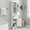 White, variant on Freestanding Storage Cabinet with Drawer Tall Bathroom Cabinet MDF Board, Adjustable Shelf