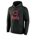 thumbnail image 2 of Men's Black Cincinnati Reds Fastball Pullover Hoodie, 2 of 3