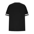 thumbnail image 3 of Lumivie Cute Tops For Women Summer Break Baseball Tshirts Shirts For Women V-Neck Blouses For Women Business Plus Size T Shirts For Women V Neck, 3 of 4