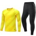 thumbnail image 4 of Uniforme de portero de fútbol para hombres y niños, esponja protectora de manga larga, camiseta de entrenamiento de fútbol, pantalones personalizados, 2023, 4 of 5