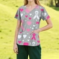 thumbnail image 3 of NAMTYQX Scrubs for Women Tops Scrub Shirts for Women White Size 4XL, 3 of 4