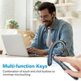 thumbnail image 4 of 2026 New Bluetooth Headset V5.3, 100H Talk Handsfree Wireless Headset with Dual ENC Noise Canceling Mic Mute, Single Ear Headsets IP7 Waterproof, In Ear Earpiece for Driving/Office/Business, 4 of 7