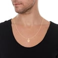 thumbnail image 3 of Floreo 10k Yellow Gold 0.45" Personalized Lighting Alphabet Letter A - Z Initial Charm Pendant with optional Extendable Chain Necklace, 3 of 7