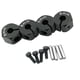 thumbnail image 3 of Adaptador de transmisión de bujes de rueda hexagonal de aleación de aluminio 4x con pasadores para SCX10 CC01 RC accesorios de coche todoterreno 8 mm negro Yotijar Adaptador hexagonal para cubo de rueda, 3 of 7