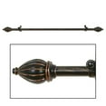 thumbnail image 2 of Achim Lawson Buono II Decorative Curtain Rod and Finial, 48" - 86", Brown, 2 of 3