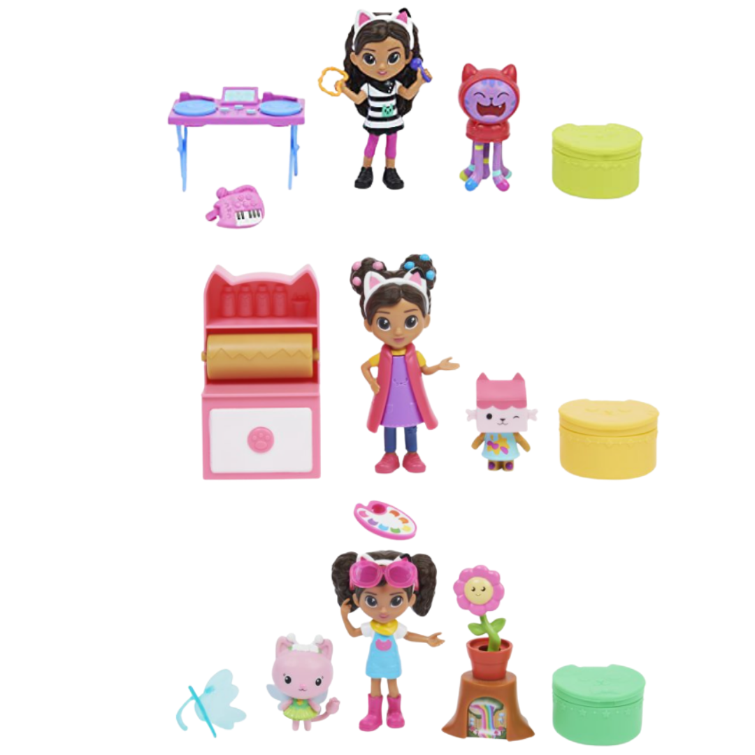 Gabby’s Dollhouse Toy Bundle Playsets, Flowerrific Garden, Art Studio