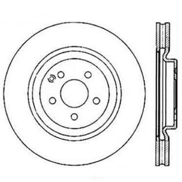Centric 128.35052 OE Type Drilled Disc-Preferred Fits select: 2018 FORD TRANSIT, 2003-2009 MERCEDES-BENZ CLK
