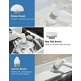 thumbnail image 5 of Homitt Electric Spin Scrubber Cordless Shower Scrubber, 3 Brush Heads & Extension Handle(25-42") Fast Charge 60min Runtime Cordless Bathtub Scrubber, Cordless Tile Scrubber for Bathroom - ABS, 5 of 12
