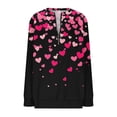 thumbnail image 4 of Xuyuer Valentines Day Sweatshirts for Women Valentine Sweatshirt Love Heart Graphic Pullover Tops Casual Holiday Tops Love Heart Shirts Casual Valentine Pullover Long Sleeve Tops, 4 of 5