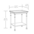 Better Homes & Gardens River Crest Side Table, Rustic Oak Finish