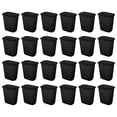 thumbnail image 1 of Sterilite 3 Gallon Rectangular Wastebasket Small Home Trash Bin, 24 Pack, Black, 1 of 5