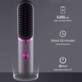 thumbnail image 5 of BAKIBO Cordless Hair Straightener Brush,Porta Cordless Brush Hot Comb USB Rechargeable Fast Heating Straightening Brush with Negative Ion, Lightweight for Travel, 5 of 10