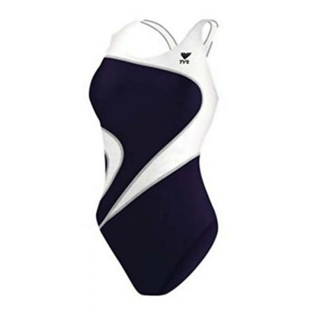 UPC: 0036702017299 | TYR Sport MALIT1A Womens Alliance T-Splice Maxfit Swimsuit Nvy/Wht 36