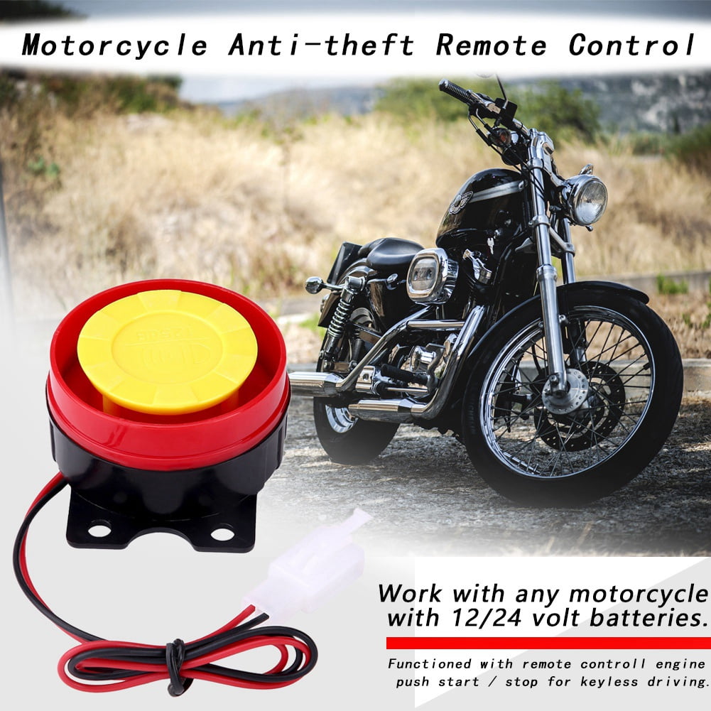 Motorcycle Alarm System 125dB 12V Universal Remote Control Engine Start Anti-Theft Security Alarm