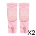 thumbnail image 1 of 2x2 Piezas De Guantes De Manga De Voleibol Para Correr, Trabajo, Baloncesto, Color Rosa, 1 of 8