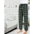 thumbnail image 3 of DG Hill Mens Pajama Pants, Fleece Pajama Bottoms with Pockets, Plaid or Camo Mens Sleep Pants, 3 of 10