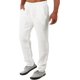 thumbnail image 1 of Pantalones casuales de lino para hombre, color liso, estampado de pájaros, ligeros, sueltos, cintura baja, elásticos, con cordón, para playa, yoga blanco 2XL blanco 2XL Xishao ropa, 1 of 2