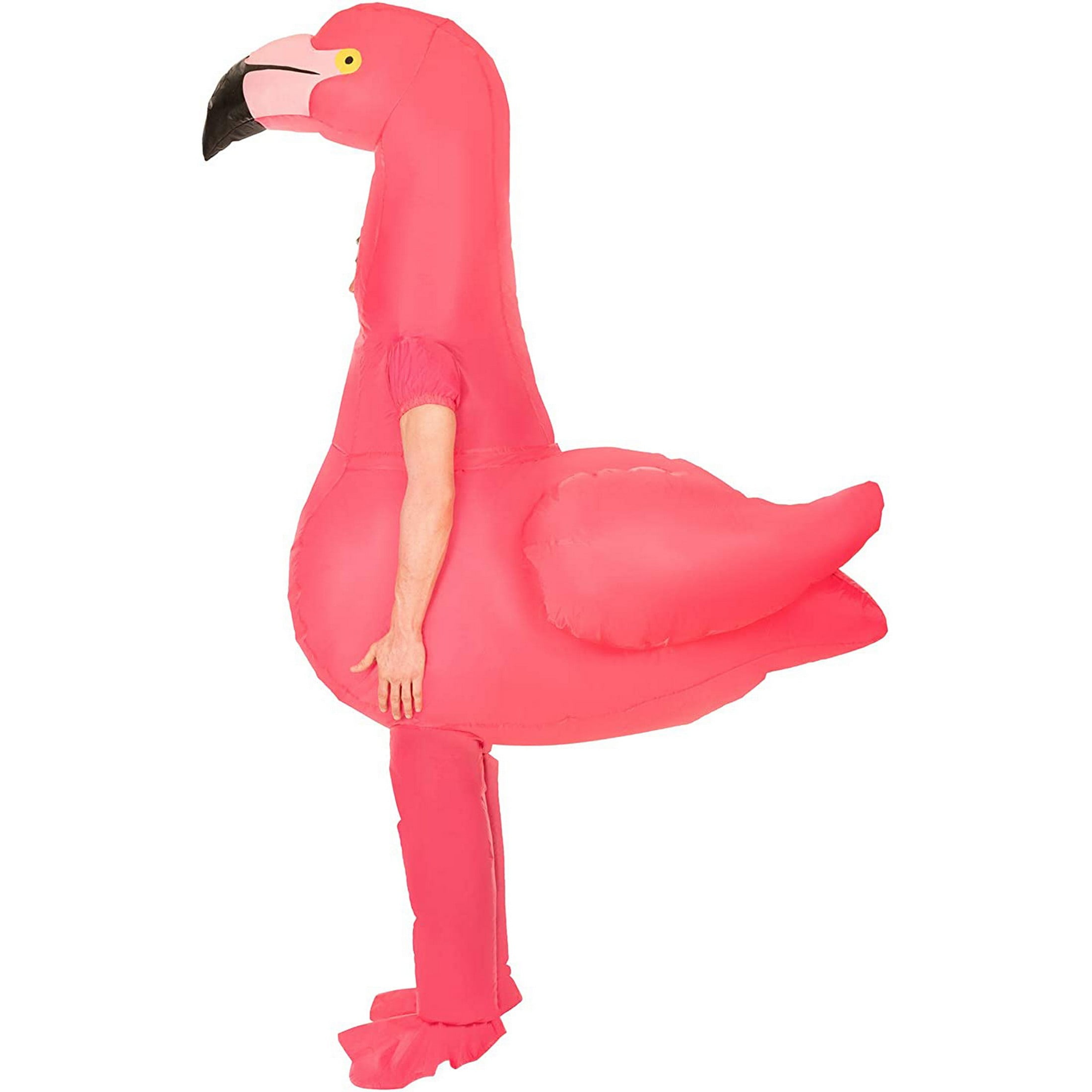 Morph Adult Inflatable Pink Flamingo Costume Funny Giant Bird Blow Up Fancy Dress Halloween Pink L Walmart
